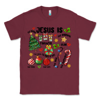 Burgundy religious christmas Classic Tee - MaliasSmallBusiness