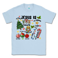 Dusty Blue religious christmas Classic Tee - MaliasSmallBusiness