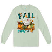 Matcha Fall Vibes Chicken Long Sleeve Tee - LillyAllenDesigns