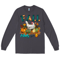 Smoke Fall Vibes Chicken Long Sleeve Tee - LillyAllenDesigns