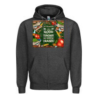 Charcoal Heather good teacher Zipper Hoodie - TumblerDesignByShophia