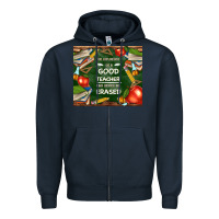 Navy good teacher Zipper Hoodie - TumblerDesignByShophia