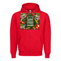 Red good teacher Zipper Hoodie - TumblerDesignByShophia