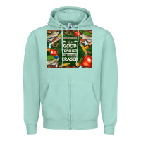 Seafoam good teacher Zipper Hoodie - TumblerDesignByShophia