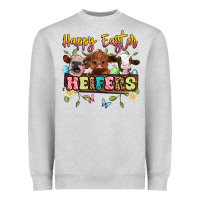 Heather Grey happy easter heifers Heavyweight Sweatshirt - Artiststas