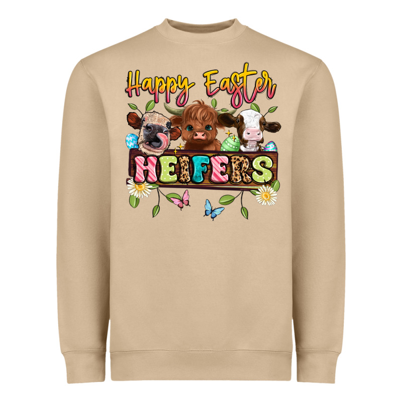 Happy Easter Heifers Heavyweight Sweatshirt by Artiststas | Teevron