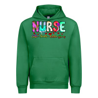 Emerald Nurse Coffee Scrubs Rubber Gloves Urban Hoodie - CowhideDigitalArt