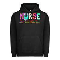 Pigment Black Nurse Coffee Scrubs Rubber Gloves Urban Hoodie - CowhideDigitalArt