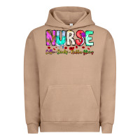 Pigment Burro Nurse Coffee Scrubs Rubber Gloves Urban Hoodie - CowhideDigitalArt