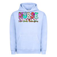 Pigment Grape Ice Nurse Coffee Scrubs Rubber Gloves Urban Hoodie - CowhideDigitalArt