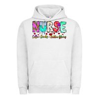 Pigment Lunar Rock Nurse Coffee Scrubs Rubber Gloves Urban Hoodie - CowhideDigitalArt