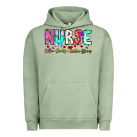 Pigment Oil Green Nurse Coffee Scrubs Rubber Gloves Urban Hoodie - CowhideDigitalArt