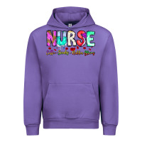 Tulip Nurse Coffee Scrubs Rubber Gloves Urban Hoodie - CowhideDigitalArt