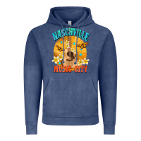 Vintage Denim naschville music city Vintage Hoodie - NancyCooperArtShop