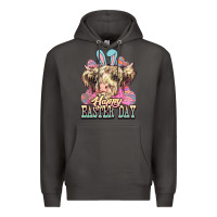 Smoke Happy Easter Day cow Premium Hoodie - HowdyJamesFarm