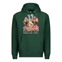 Sports Green Happy Easter Day cow Premium Hoodie - HowdyJamesFarm