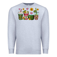 Heather Grey stuck on you cactus coffee cups Premium Sweatshirt - OliviaCreatesArt