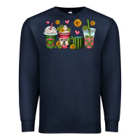 Navy stuck on you cactus coffee cups Premium Sweatshirt - OliviaCreatesArt