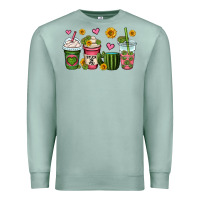 Seafoam stuck on you cactus coffee cups Premium Sweatshirt - OliviaCreatesArt