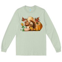 Matcha Fall Squirrel Long Sleeve Tee - LillyAllenDesigns