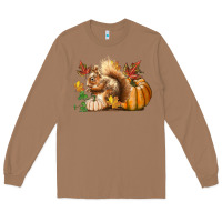 Toasted Coconut Fall Squirrel Long Sleeve Tee - LillyAllenDesigns