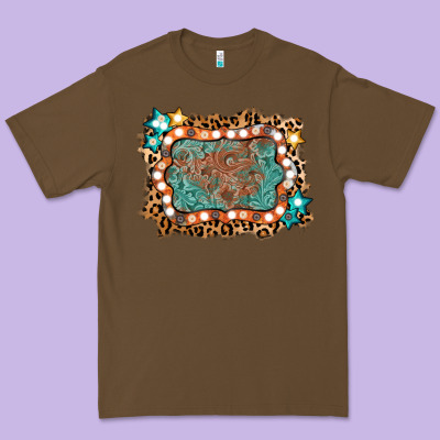 Light Western Frame Premium Tee Designed By Adodesignshop
