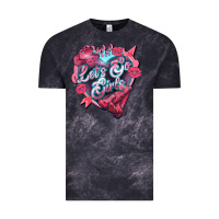 Cloud Black lets go girls pink Vintage Tee - NancyCooperArtShop