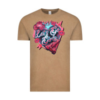 Vintage Coffee lets go girls pink Vintage Tee - NancyCooperArtShop
