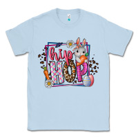 Dusty Blue hip hop Classic Tee - CowhideDigitalArt