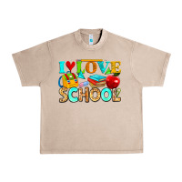 French Oak i love school Urban Heavy Tee - NancyCooperArtShop
