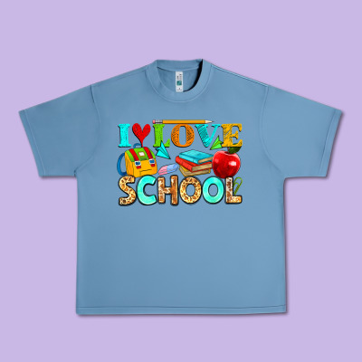 I Love School Urban Heavy Tee Designed By Nancycooperartshop