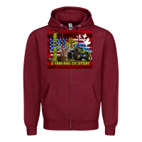Burgundy hunting fishing & farming everyday Zipper Hoodie - TumblerDesignByShophia