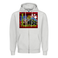 Dove Grey hunting fishing & farming everyday Zipper Hoodie - TumblerDesignByShophia