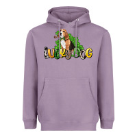 Lavender lucky dog St. Patrick's Heavyweight Hoodie - HowdyJamesFarm
