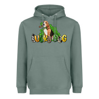 Sage lucky dog St. Patrick's Heavyweight Hoodie - HowdyJamesFarm