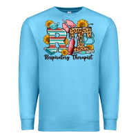 Ocean Blue respiratory therapist western Premium Sweatshirt - OliviaCreatesArt