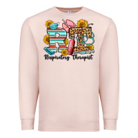 Pale Pink respiratory therapist western Premium Sweatshirt - OliviaCreatesArt