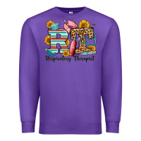 Purple respiratory therapist western Premium Sweatshirt - OliviaCreatesArt