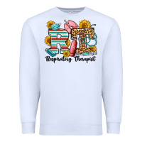 White respiratory therapist western Premium Sweatshirt - OliviaCreatesArt