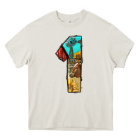 Cream farm life alphabet numbers 1 Heavy Core Tee - BundleAndBundleShop