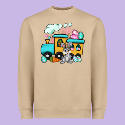 Easter Train Heavyweight Sweatshirt Designed By Artiststas
