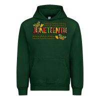 Forest Green colorful juneteenth celebration art Urban Hoodie - LillyAllenDesigns