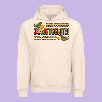 Colorful Juneteenth Celebration Art Urban Hoodie Designed By Lillyallendesigns