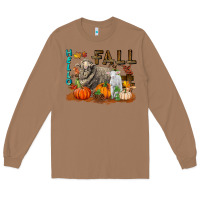 Toasted Coconut Hello Fall Merino Wool Sheep Long Sleeve Tee - LillyAllenDesigns