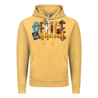 Vintage Mustard office squad Vintage Hoodie - NancyCooperArtShop
