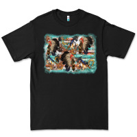 Black indian western background Premium Tee - AdoDesignShop