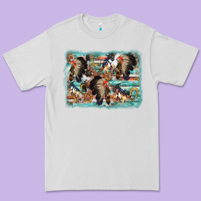 Indian Western Background Premium Tee Designed By Adodesignshop