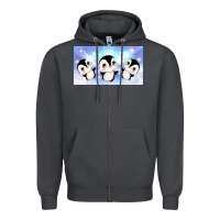 Smoke cute penguin Zipper Hoodie - TumblerDesignByShophia