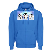 True Royal cute penguin Zipper Hoodie - TumblerDesignByShophia