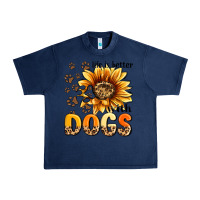 Navy life is better with dogs sunflower Urban Heavy Tee - MaliasSmallBusiness